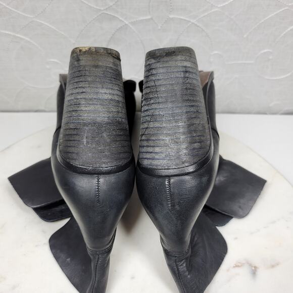 Vince‎ Camuto Helyn Ankle Boots Womens 8.5 Black Soft Leather Pull On Block Heel - Picture 13 of 16